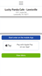 Mobile Screenshot of luckypandacafetx.com
