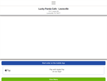 Tablet Screenshot of luckypandacafetx.com
